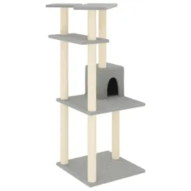 drapak-dla-kota-z-sizalowymi-slupkami-jasnoszary-123-cm