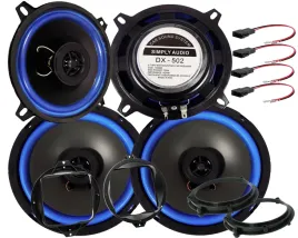 simply-audio-glosniki-4-szt-audi-a4-b5-przod-tyl-dystanse-zestaw