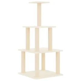 drapak-dla-kota-z-sizalowymi-slupkami-kremowy-111-cm