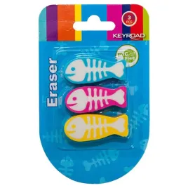 gumka-uniwersalna-keyroad-ryba-3szt