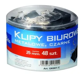klipsy-spinacze-biurowe-do-papieru-metalowe-dlugosci-25mm-czarne-48-szt