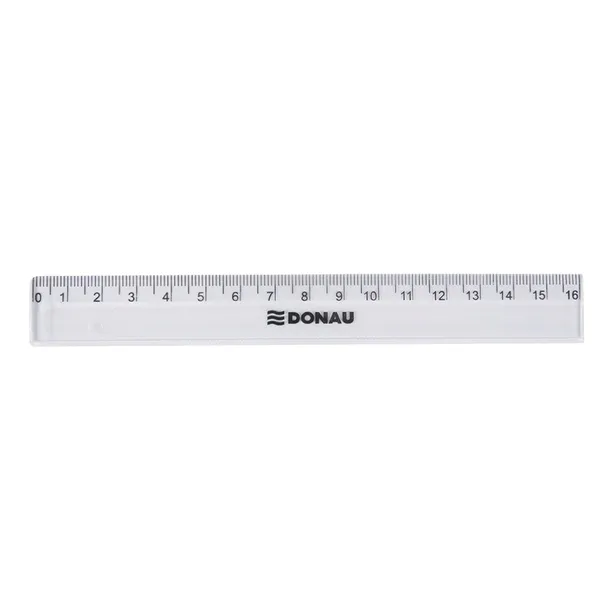 DONAU LINIJKA 16CM TRANSPARENTNA