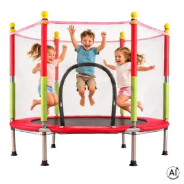 trampolina-ogrodowa-domowa-dla-dzieci-140-cm-z-siatka-czerwona-pilki
