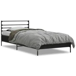rama-lozka-czarna-193-x-93-x-74-cm-z-metalowymi-nozkami