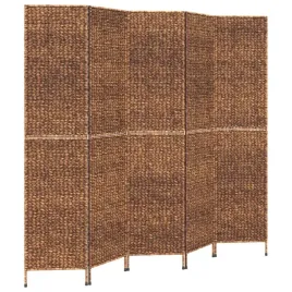 parawan-pokojowy-5-panelowy-brazowy-205x180-cm-hiacynt-wodny