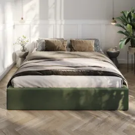 lozko-160x200-tapicerowane-z-pojemnikiem-stelaz-podwojne-welur-khaki
