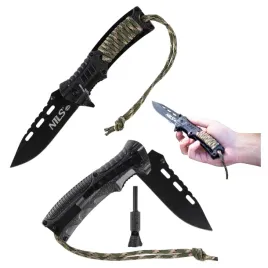noz-skladany-taktyczny-wojskowy-survivalowy-stal-nierdzewna-krzesiwo-nils