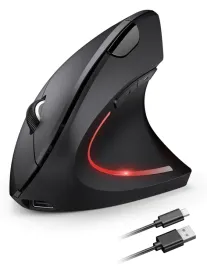 tecknet-mysz-ergonomiczna-bezprzewodowa-4800-dpi-led-usb-c-czarna