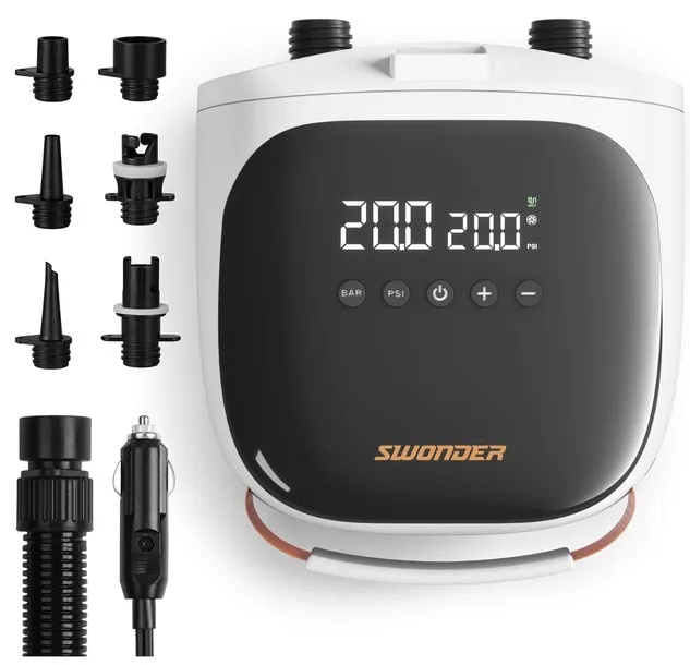 Elektryczna pompa powietrza 20 Psi automatyczne wyłączanie Swonder Sup 7912