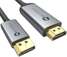 kabel-warrky-4k-displayport-do-hdmi-pozlacany-pleciony-aluminiowy-1-m