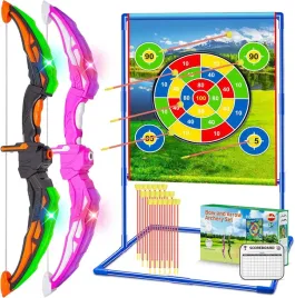 2x-duzy-luk-swiecacy-strzaly-20szt-tarcza-zestaw-do-gry