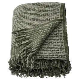 ikea-lapptag-pled-130x170-cm-ciemny-szarozielony-welna-bawelna