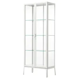 ikea-milsbo-witryna-szklana-biala-73x175-cm