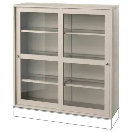 ikea-havsta-witryna-szklana-121x35x123-cm-szarobezowy