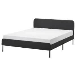 ikea-slattum-rama-lozka-tapicerowana-140x200-cm-ciemnoszary