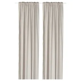 ikea-masterrot-zaslona-145x300-cm-bezowy-wzor-w-kropki-2-szt