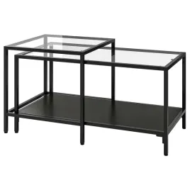 ikea-vittsjo-stoliki-kawowe-2-szt-czarnobrazowe-90x50-cm