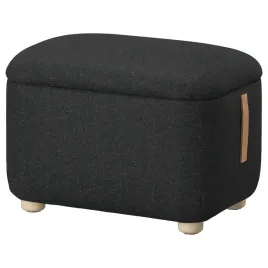 ikea-oskarshamn-podnozek-ze-schowkiem-czarnoszary-gunnared