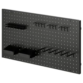 ikea-bror-tablica-perforowana-czarna-zestaw-20-szt