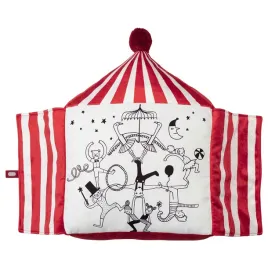 ikea-busenkel-poduszka-namiot-cyrkowy-czerwony-bialy-48x37-cm