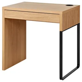 ikea-micke-biurko-imit-debu-73x50-cm-bezowy-brazowy