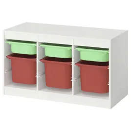 ikea-regal-z-pojemnikami-czerwony-zielony