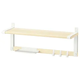 polka-scienna-65x26-cm-biala-osika-z-haczykami-ikea-skomakare