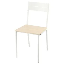 ikea-buslatt-krzeslo-bialy-sosna-metalowa-rama-drewniane-siedzisko