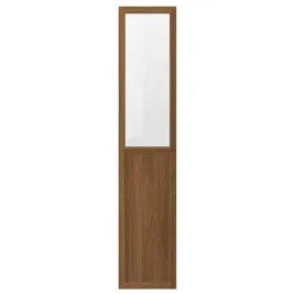 ikea-oxberg-drzwi-panelowe-szklane-40x192-cm-brazowy-orzech-do-billy