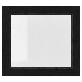 ikea-oxberg-drzwi-szklane-40x35-cm-czarny-imit-debu-do-billy