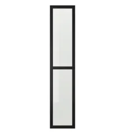 ikea-oxberg-drzwi-szklane-40x192-cm-czarny-imit-debu-do-billy