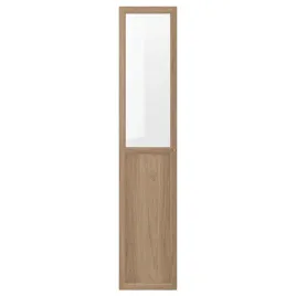 ikea-oxberg-drzwi-panelowe-szklane-40x192-cm-imit-debu-do-billy