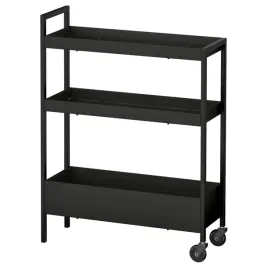 ikea-nissafors-wozek-czarny-50-5x19x67-cm