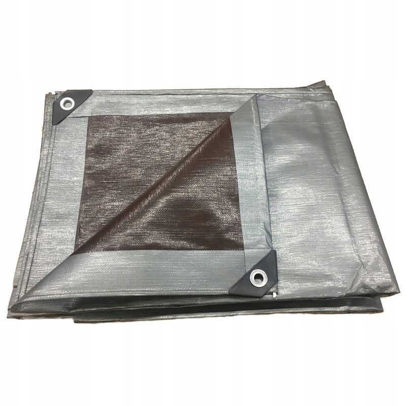 plandeka-srebrno-brazowa-8x10m-210g-m2-wzmacniana-stan-nowy