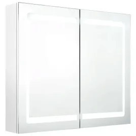 szafka-lazienkowa-z-lustrem-i-led-lsniaca-biel-80x12x68-cm