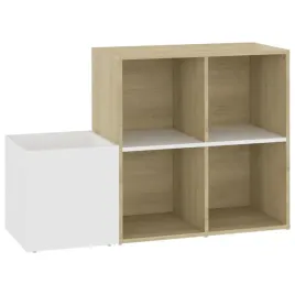 szafka-na-buty-kolor-biel-i-dab-sonoma-105x355x70-cm