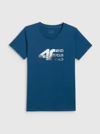 4f-t-shirt-damski-okragly-dekolt-f2775-morski-xs