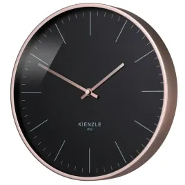 kienzle-dcf-zegar-scienny-sterowany-radiem-rozowe-zloto-czarny-25-cm