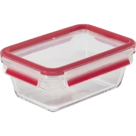 emsa-clipandclose-glass-food-container-850-ml-red