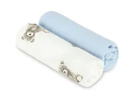 pielucha-muslin-kreszowany-60x75-2-pack-teddy-blue