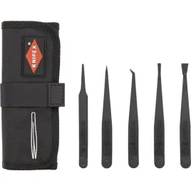 knipex-plastic-tweezers-set-esd-5-pieces