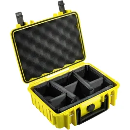 bandw-outdoor-case-type-1000-zolty-z-przegrodkami