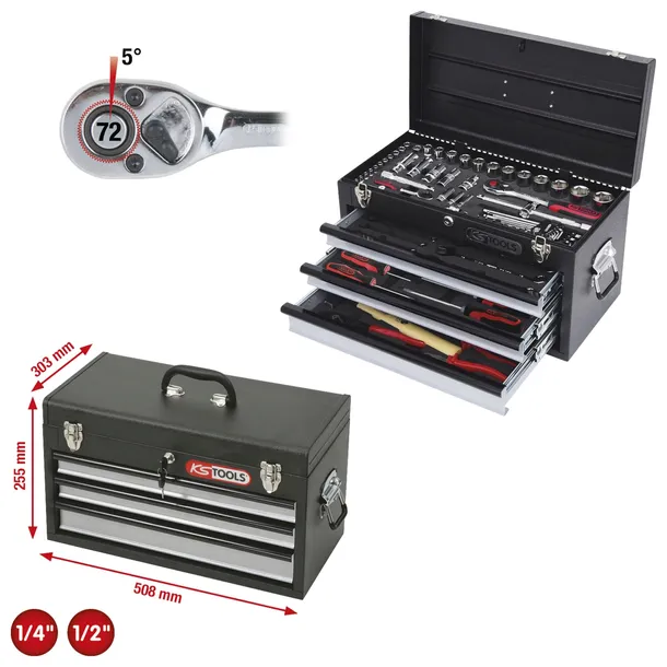 ks-tools-1-4-1-2-chromeplus-universal-tool-set-99-pcs