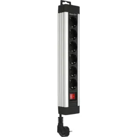 rev-outlet-strip-6-fold-24m-supraline-w-switch-silver