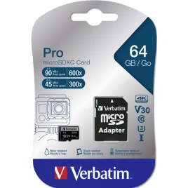 verbatim-microsdxc-pro-64gb-class-10-uhs-i-incl-adapter
