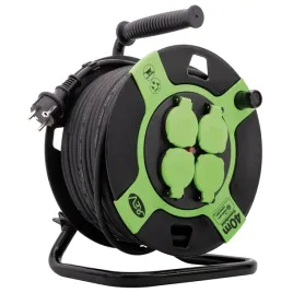 rev-cable-drum-resin-40m-ip-44-4-fold-black-green
