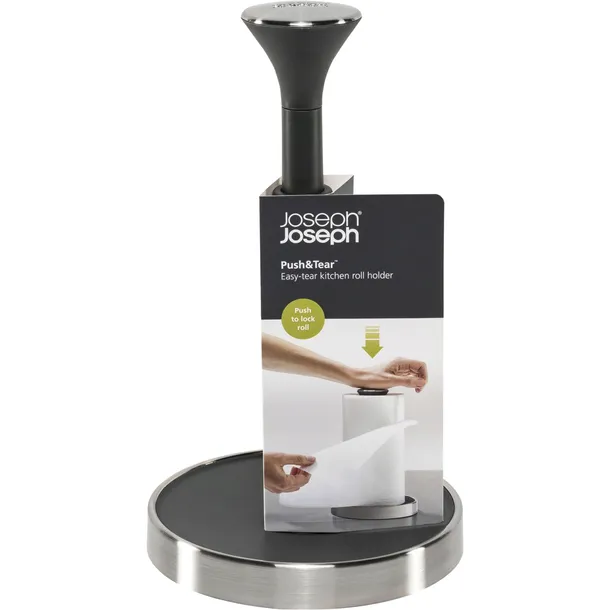 joseph-joseph-pushandtear-kitchen-roll-holder-grey