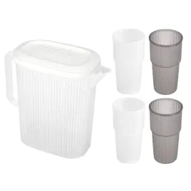 zestaw-do-napojow-trendy-ravi-dzbanek-3l-4-kubki-czarne