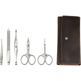 zwilling-manikure-pedikure-set-5tlg-mit-nagelschere-leder