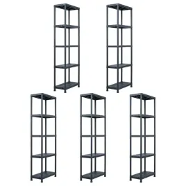 regaly-magazynowe-5-szt-czarne-125-kg-60x30x180-cm